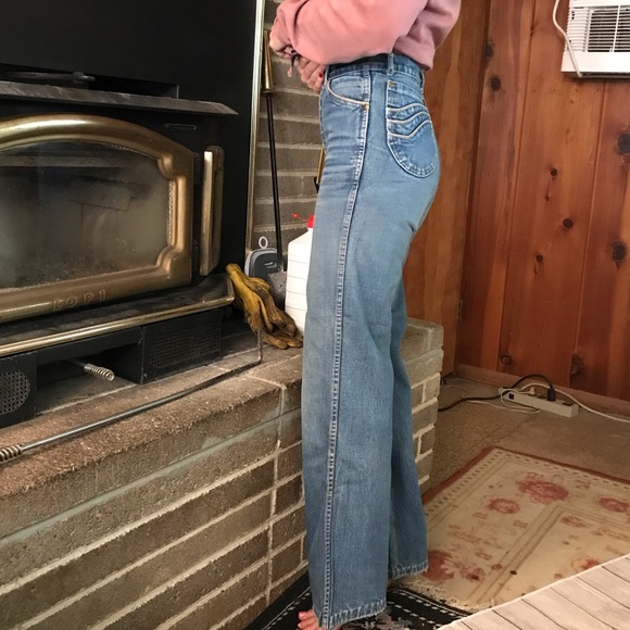 VTG High Rise Brittania jeans (8A) - Picture 2 of 4